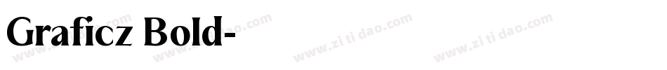 Graficz Bold字体转换